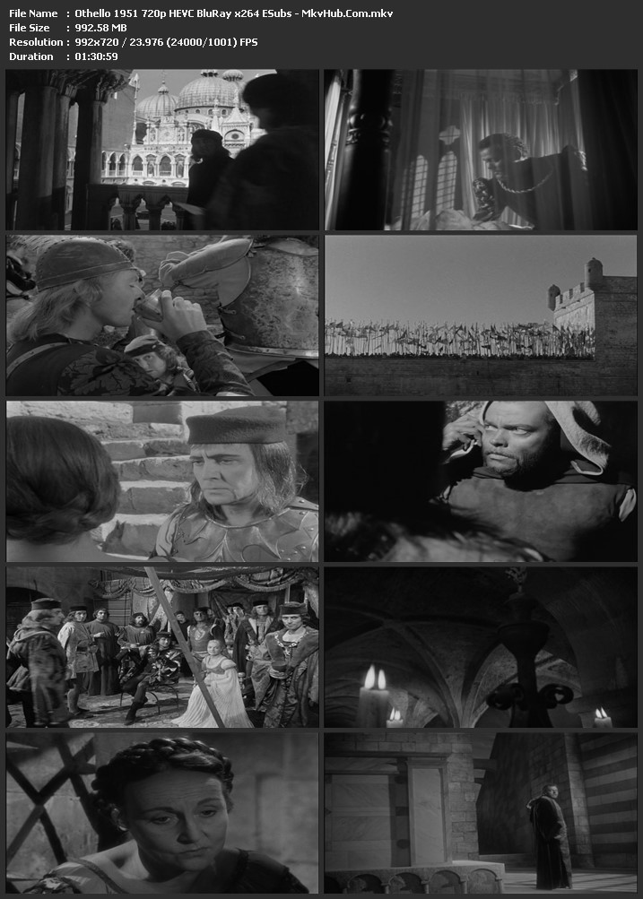 Othello 1951 English 720p BluRay 1GB Download
