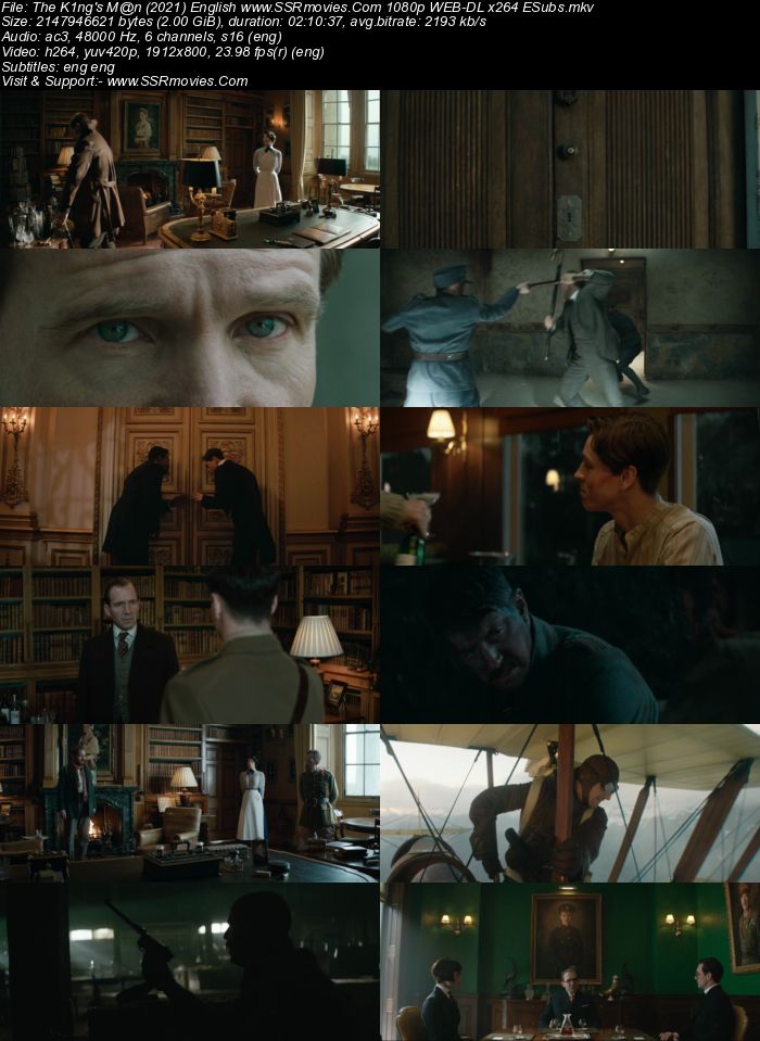 The King's Man 2021 English 1080p 720p 480p WEB-DL x264 ESubs Full Movie Download