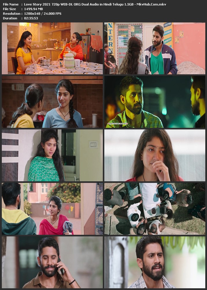 Love Story 2021 Dual Audio [Hindi-Telugu] 1080p WEB-DL 2.7GB Download