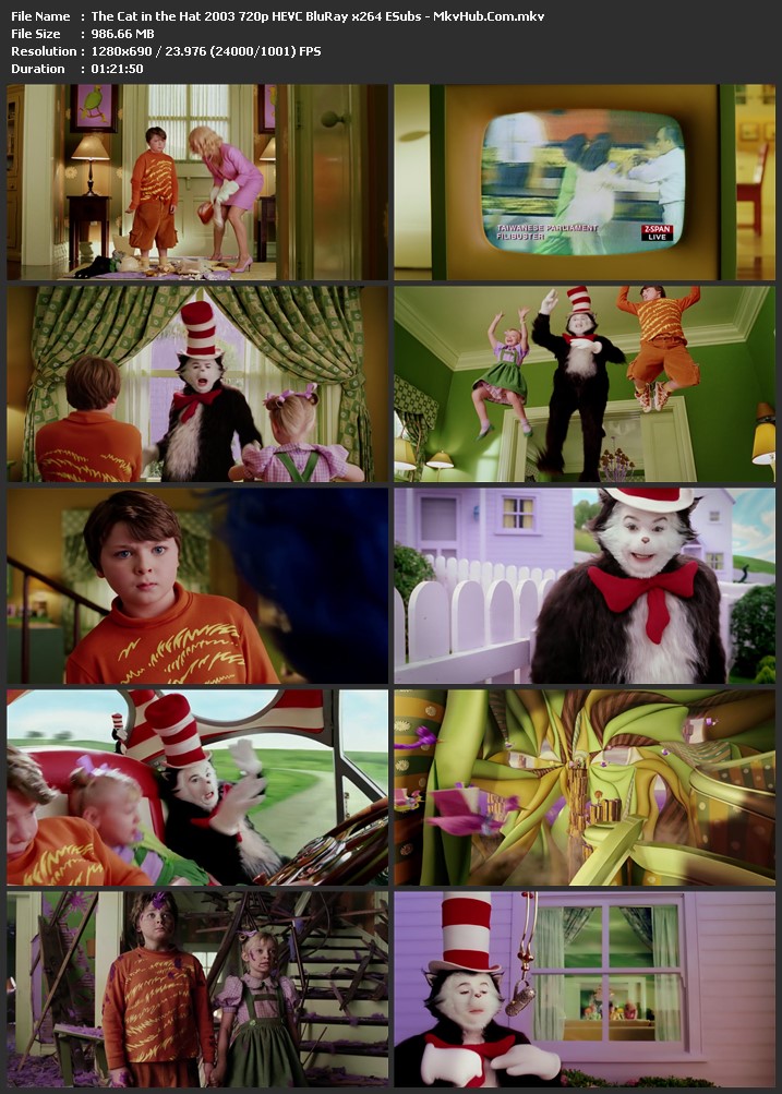 The Cat in the Hat 2003 English 720p BluRay 1GB Download