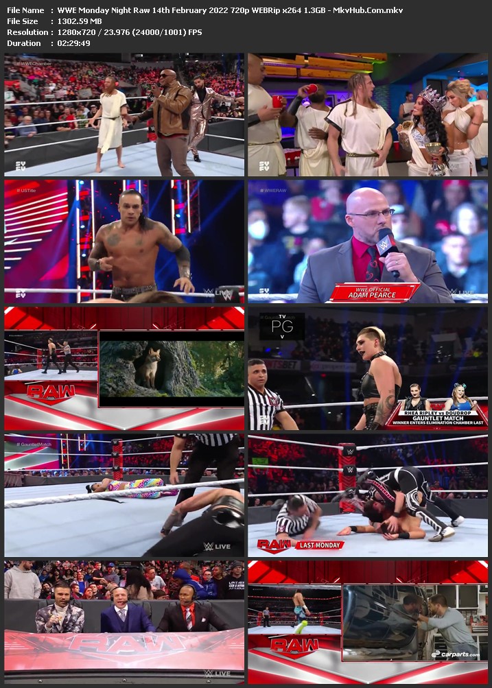 WWE Monday Night Raw 14th February 2022 720p WEBRip x264 1.3GB Download