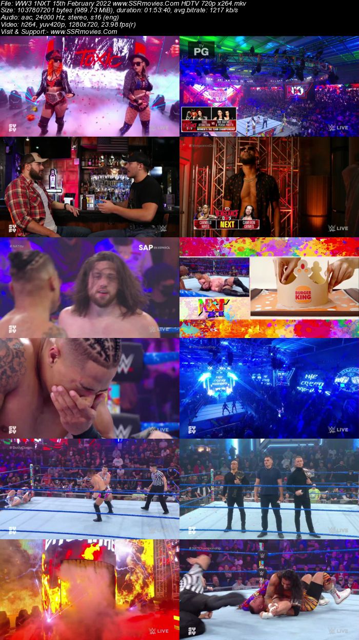 WWE NXT 2.0 15th February 2022 480p 720p HDTV Download