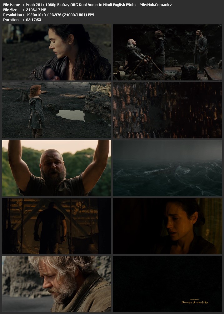 Noah 2014 Dual Audio [Hindi-English] 720p BluRay 1GB Download