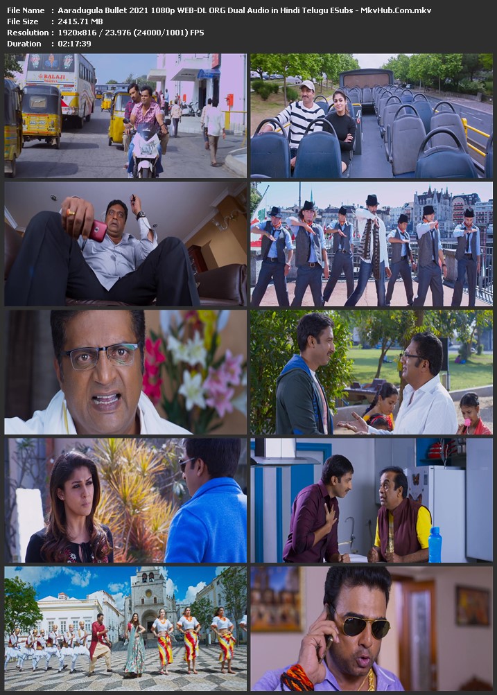 Aaradugula Bullet 2021 Dual Audio [Hindi-Telugu] 720p WEB-DL 1.2GB Download