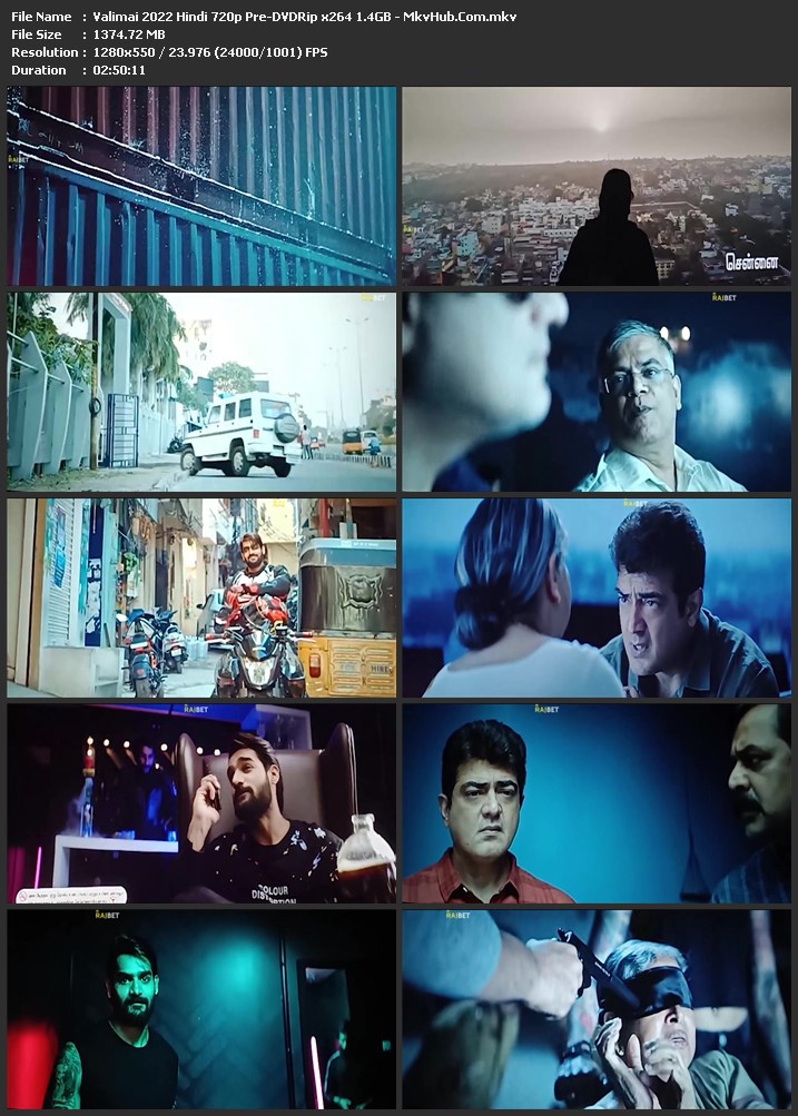 Valimai 2022 Hindi 720p Pre-DVDRip 1.4GB Download