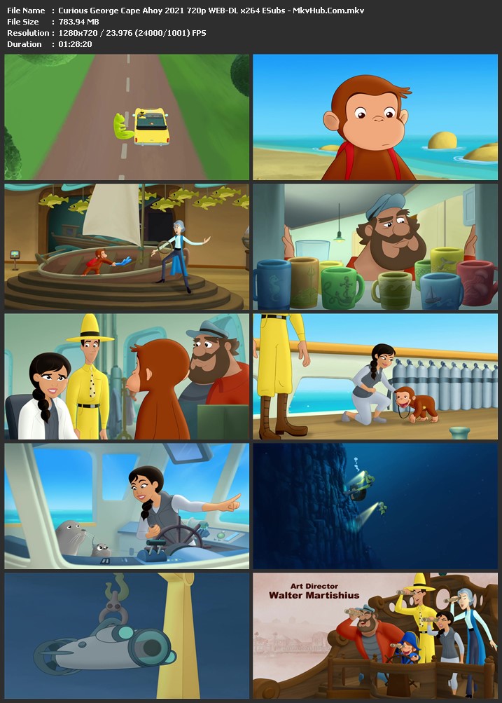 Curious George: Cape Ahoy 2021 English 720p WEB-DL 800MB Download