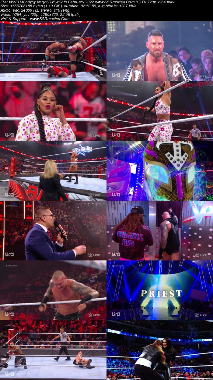 WWE Monday Night Raw 28th February 2022 720p 480p WEB-DL Download