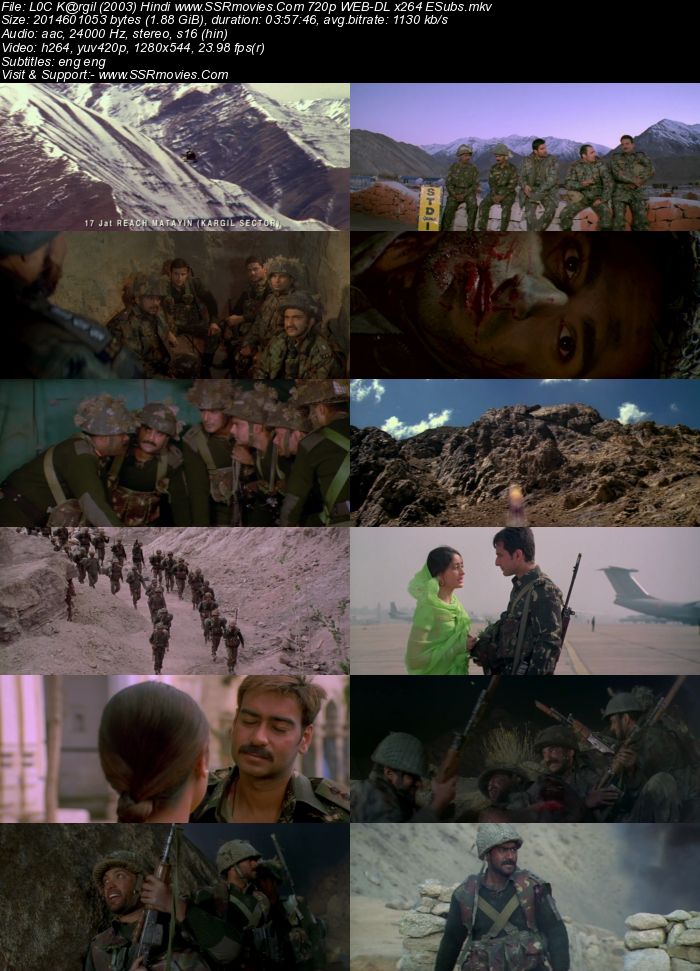 LOC: Kargil 2003 Hindi 720p 480p WEB-DL x264 ESubs Full Movie Download