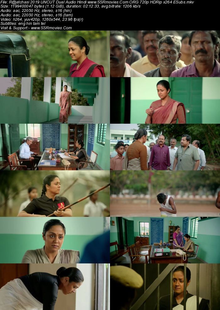 Raatchasi 2019 Dual Audio Hindi ORG 720p 480p HDRip x264 ESubs Full Movie Download