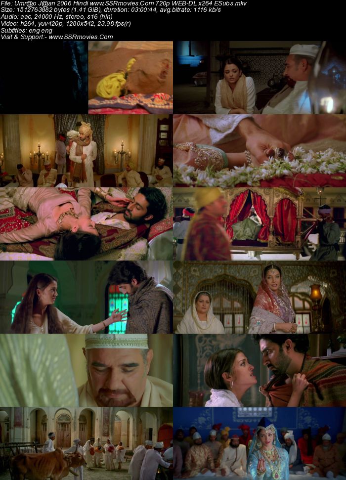 Umrao Jaan 2006 Hindi 720p 480p WEB-DL x264 ESubs Full Movie Download