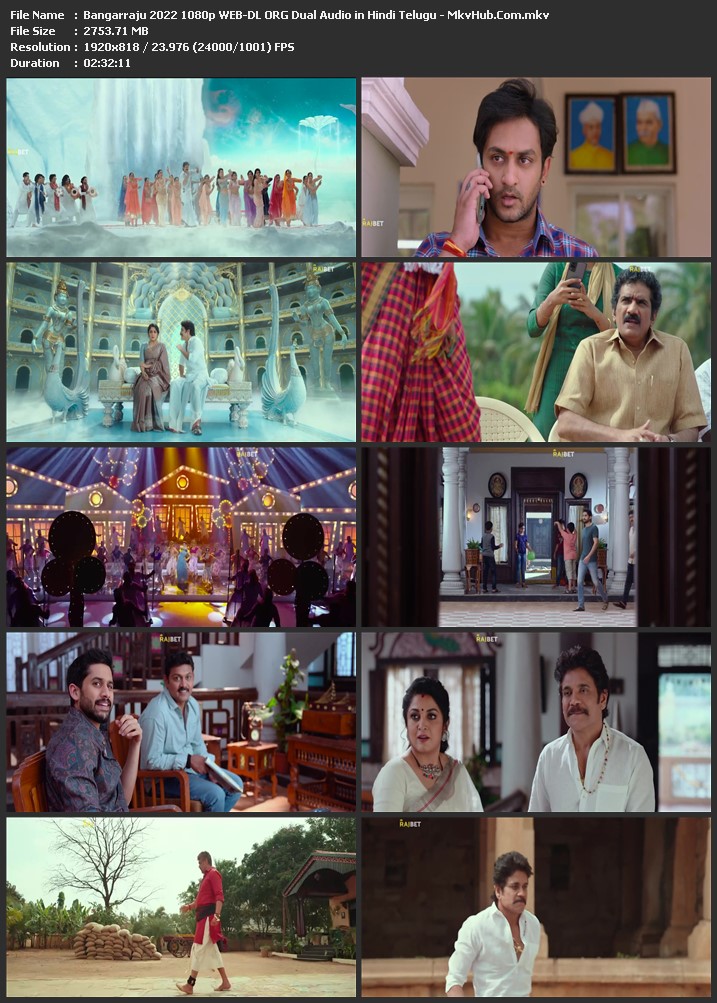 Bangarraju 2022 Dual Audio [Hindi-Telugu] 1080p WEB-DL 2.7GB Download