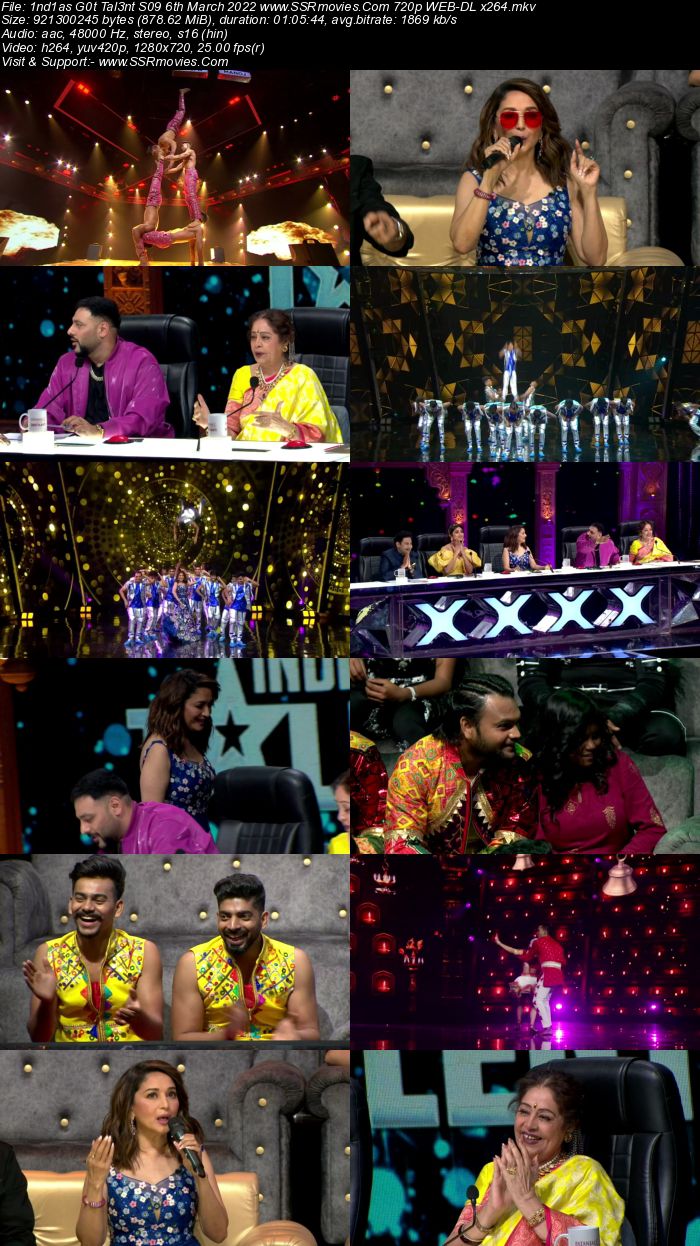 Indias Got Talent S09 6th March 2022 720p 480p WEB-DL x264 300MB Download