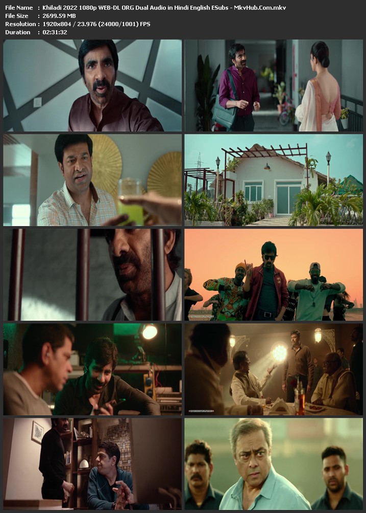 Khiladi 2022 Dual Audio [Hindi-English] 1080p WEB-DL 2.7GB Download