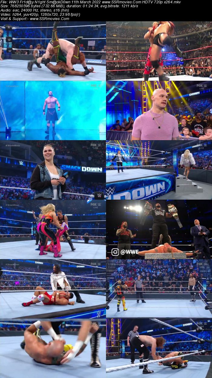 WWE Friday Night SmackDown 11th March 2022 720p 480p HDTV x264 Download