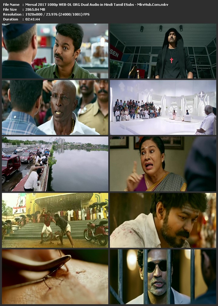 Mersal 2017 Dual Audio [Hindi-Tamil] 720p WEB-DL 1.4GB Download