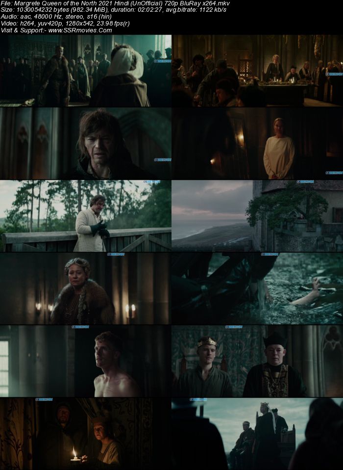 Margrete: Queen of the North 2021 Hindi (UnOfficial) 720p 480p BluRay x264 ESubs Full Movie Download