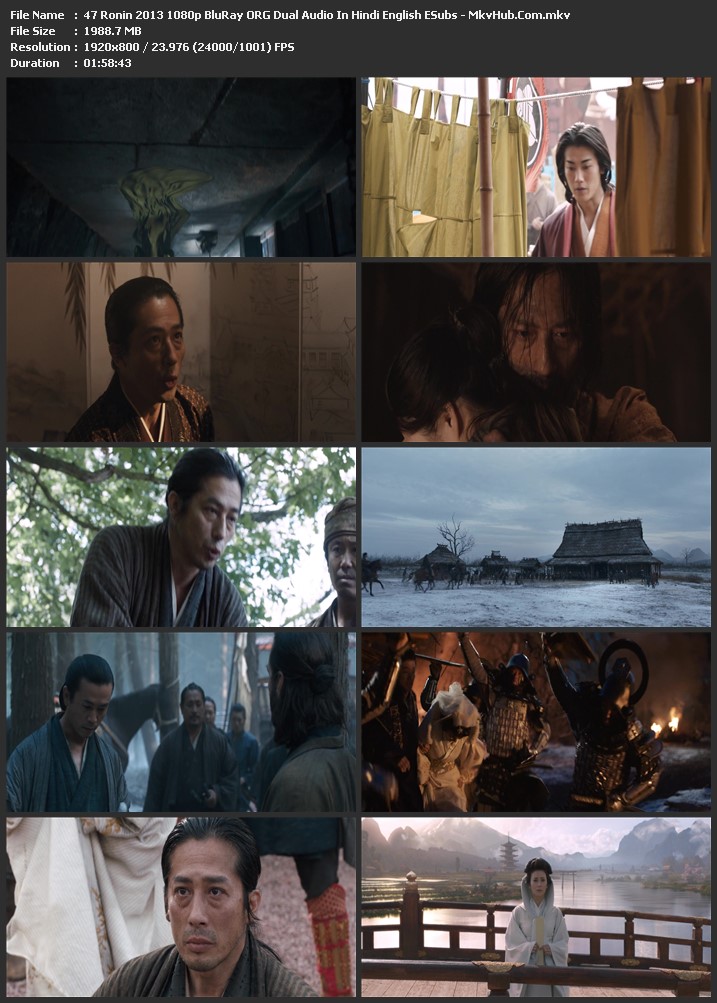 47 Ronin 2013 Dual Audio [Hindi-English] 1080p BluRay 2GB Download