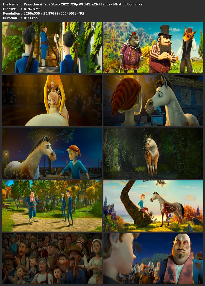 Pinocchio: A True Story 2021 English 720p WEB-DL 850MB Download