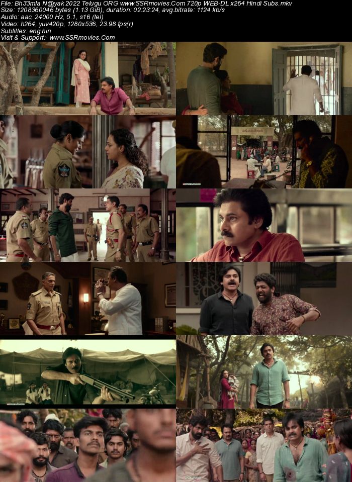 Bheemla Nayak 2022 Telugu 1080p 720p 480p WEB-DL x264 Hindi Subs Full Movie Download