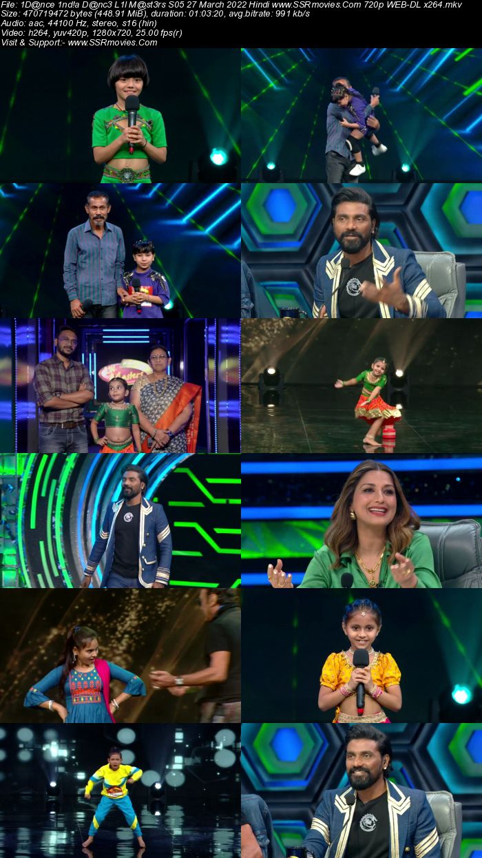 Dance India Dance Lil Masters S05 27th March 2022 720p 480p WEB-DL 300MB Download