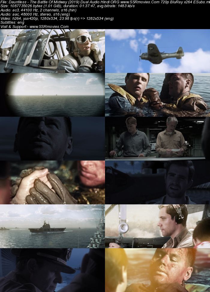 Dauntless: The Battle of Midway 2019 Dual Audio Hindi ORG 720p 480p BluRay x264 ESubs Full Movie Download