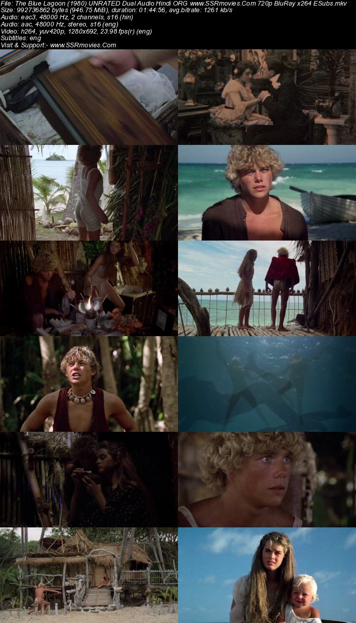 The Blue Lagoon 1980 Dual Audio Hindi ORG 720p 480p BluRay x264 ESubs Full Movie Download