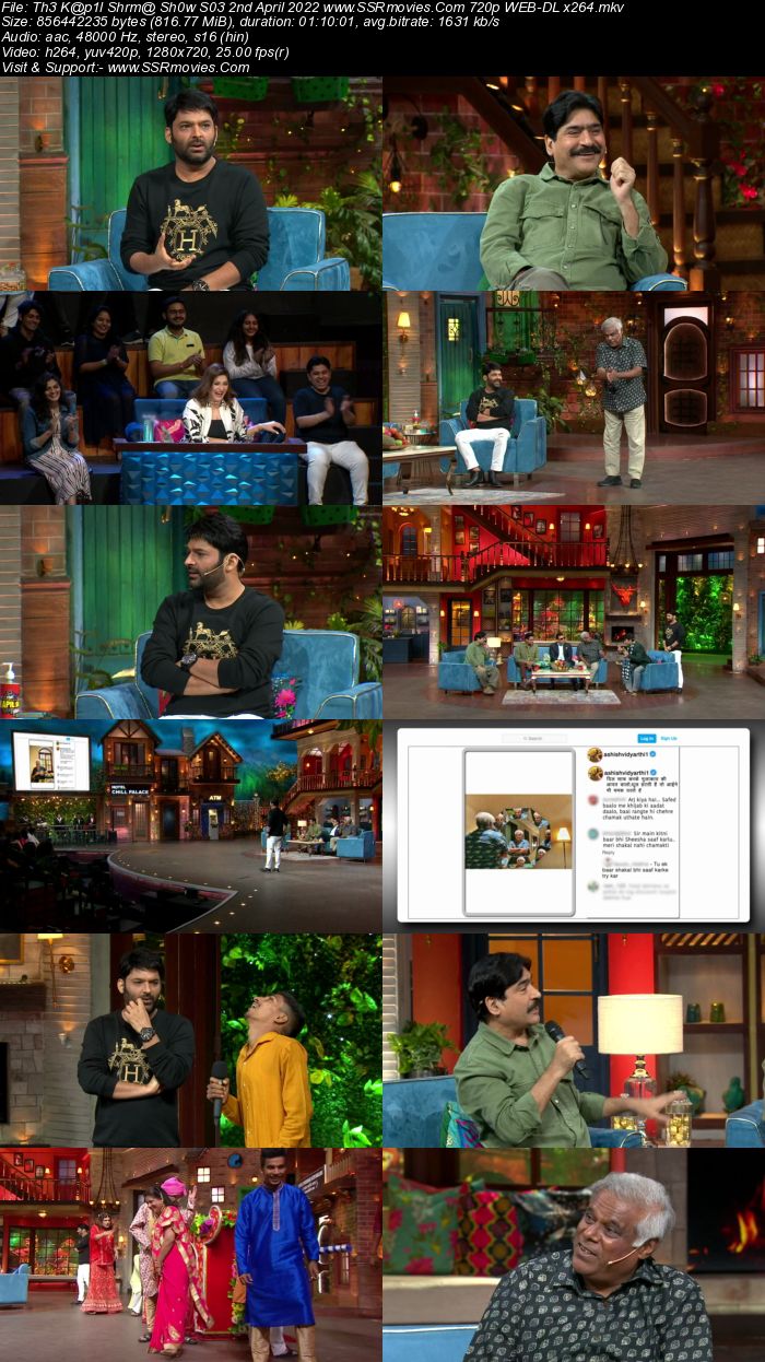 The Kapil Sharma Show S03 2nd April 2022 720p 480p WEB-DL 300MB Download