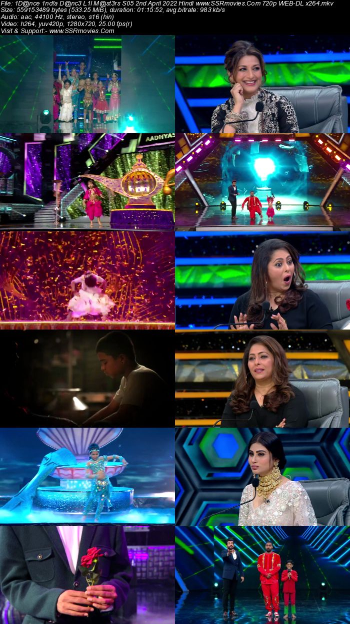 Dance India Dance Lil Masters S05 2nd April 2022 720p 480p WEB-DL 300MB Download