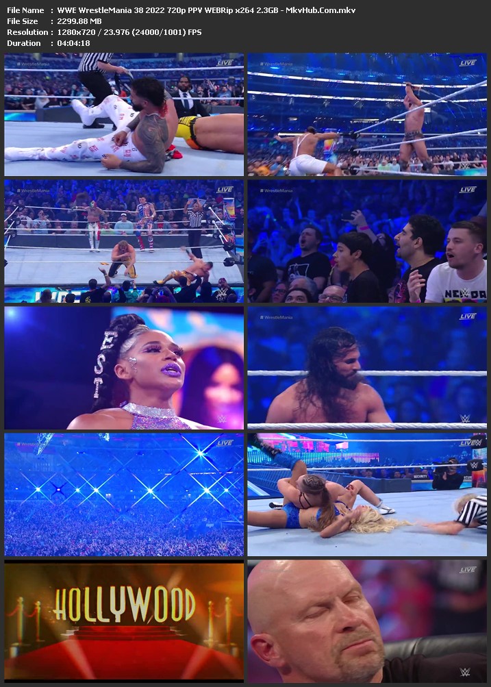 WWE WrestleMania 38 2022 720p PPV WEBRip x264 2.3GB Download