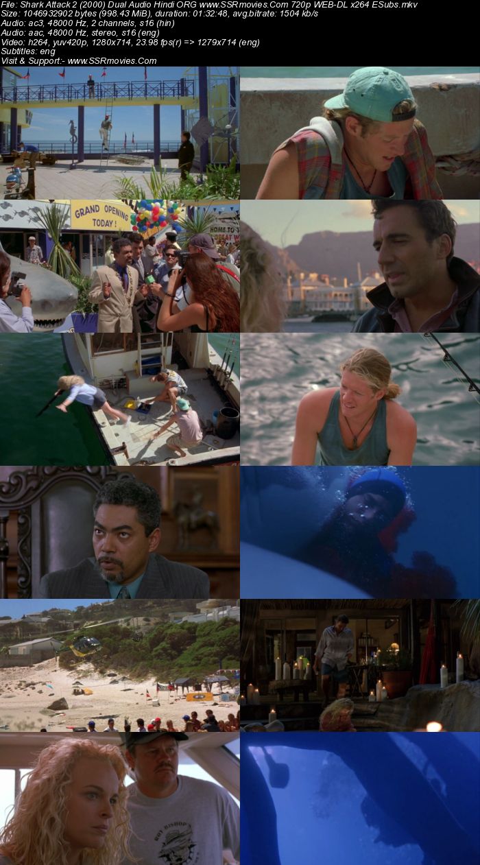 Shark Attack 2 2000 Dual Audio Hindi ORG 720p 480p WEB-DL x264 ESubs Full Movie Download