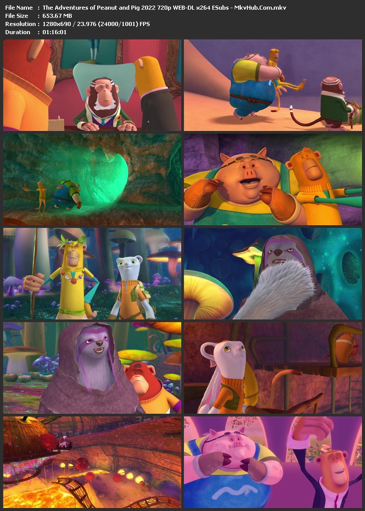 The Adventures of Peanut and Pig 2022 English 720p WEB-DL 700MB Download