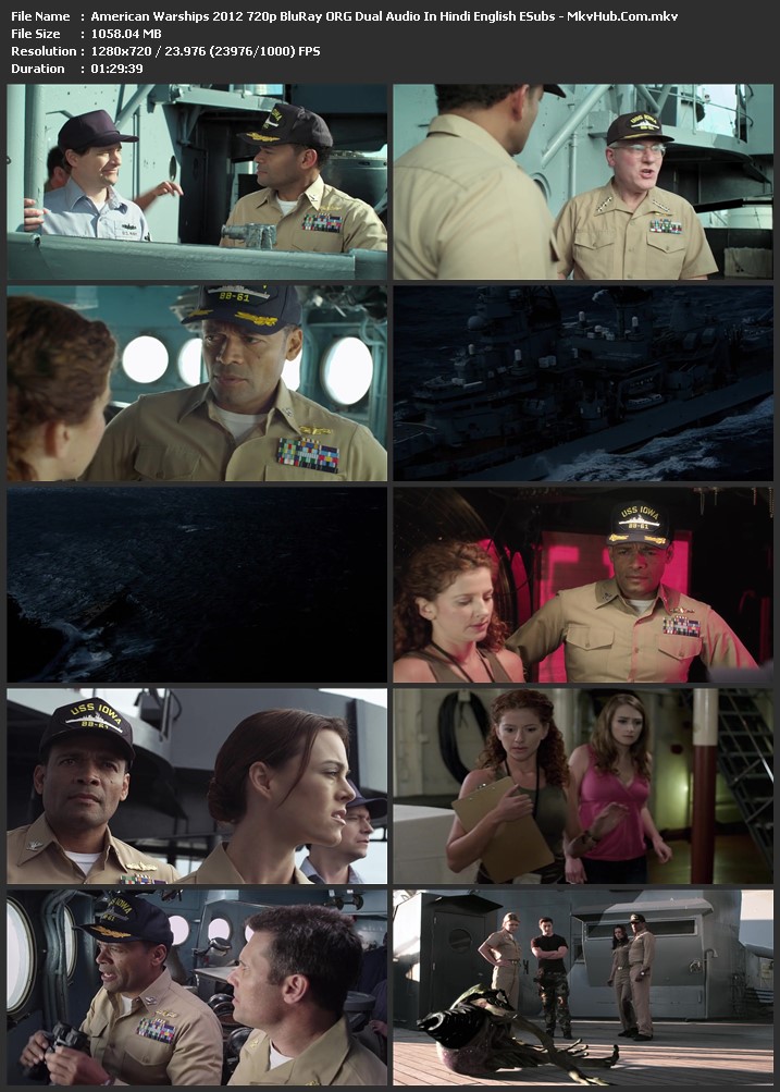 American Warships 2012 Dual Audio [Hindi-English] 720p BluRay 1.1GB Download