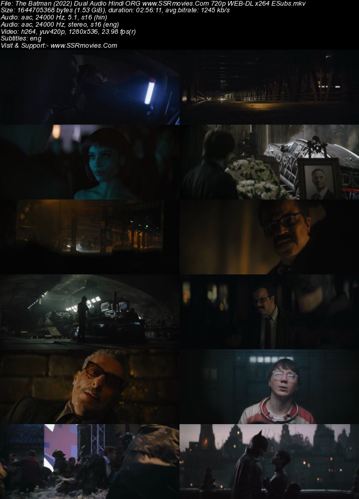 The Batman 2022 Dual Audio Hindi ORG 1080p 720p 480p WEB-DL x264 ESubs Full Movie Download