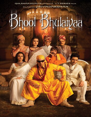 Bhool Bhulaiyaa 2007 Hindi 720p 480p BluRay x264 ESubs Full Movie Download