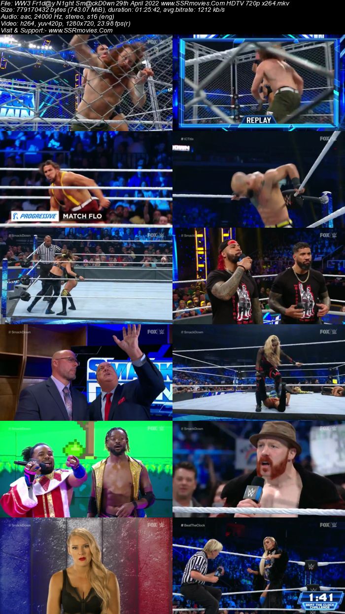 WWE Friday Night SmackDown 29th April 2022 720p 480p HDTV x264 Download