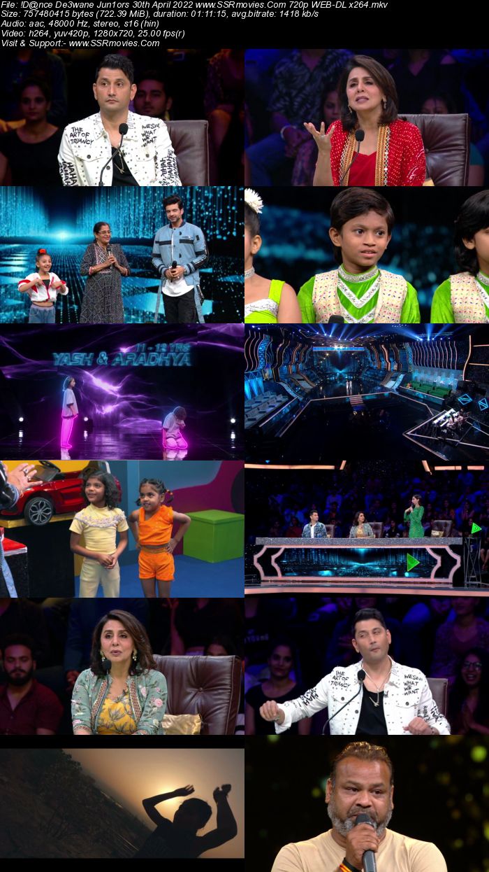 Dance Deewane Juniors 30th April 2022 720p 480p WEB-DL x264 800MB Download