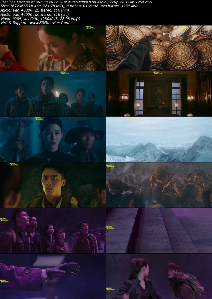 The Legend of Kunlun 2022 Dual Audio Hindi (UnOfficial) 720p WEBRip 700MB Full Movie Download