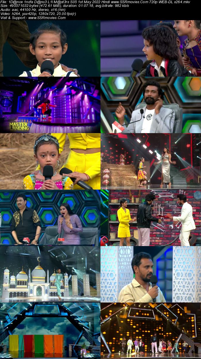 Dance India Dance Lil Masters S05 1st May 2022 720p 480p WEB-DL 300MB Download