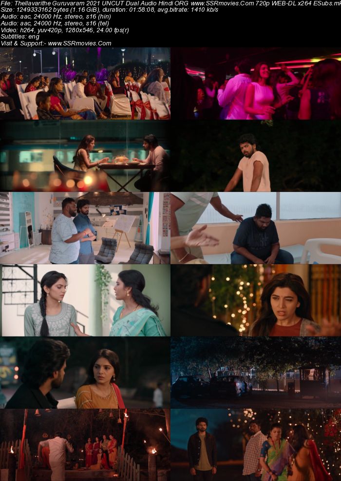 Thellavarithe Guruvaram 2021 Dual Audio Hindi ORG 1080p 720p 480p WEB-DL x264 ESubs Full Movie Download