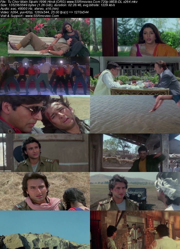 Tu Chor Main Sipahi 1996 Hindi (ORG) 720p 480p WEB-DL x264 ESubs Full Movie Download