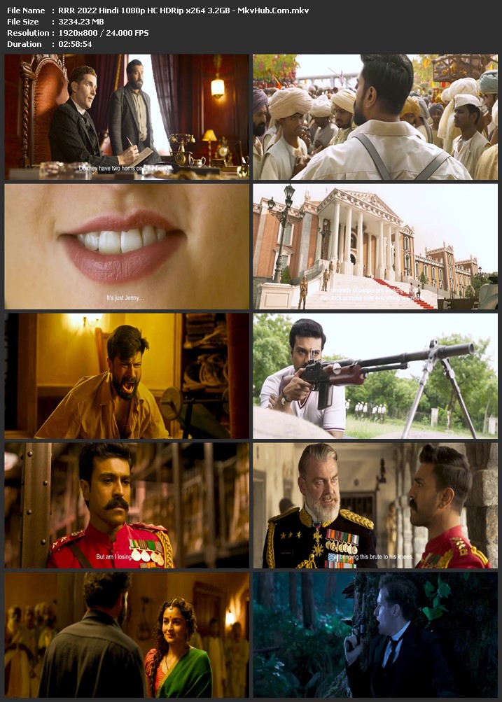 RRR 2022 Hindi 720p HQ HDRip 1.6GB Download