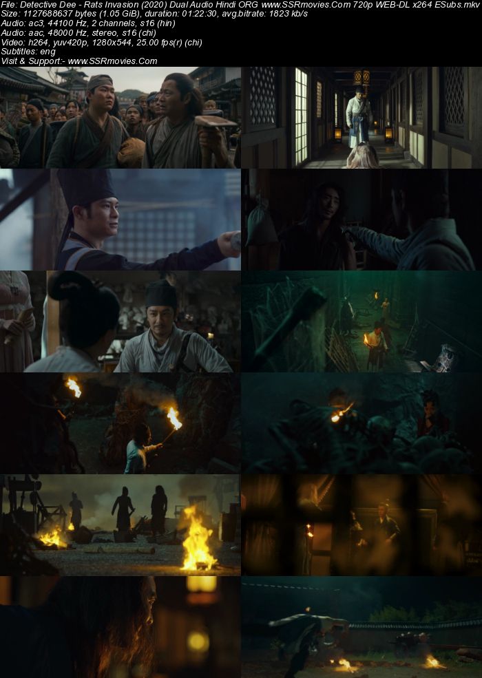 Detective Dee: Rats Invasion 2020 Dual Audio Hindi ORG 720p 480p WEB-DL x264 ESubs Full Movie Download