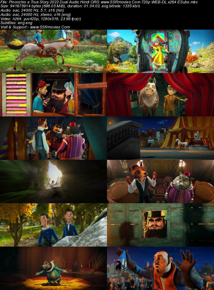 Pinocchio: A True Story 2021 Dual Audio Hindi ORG 1080p 720p 480p WEB-DL x264 ESubs Full Movie Download