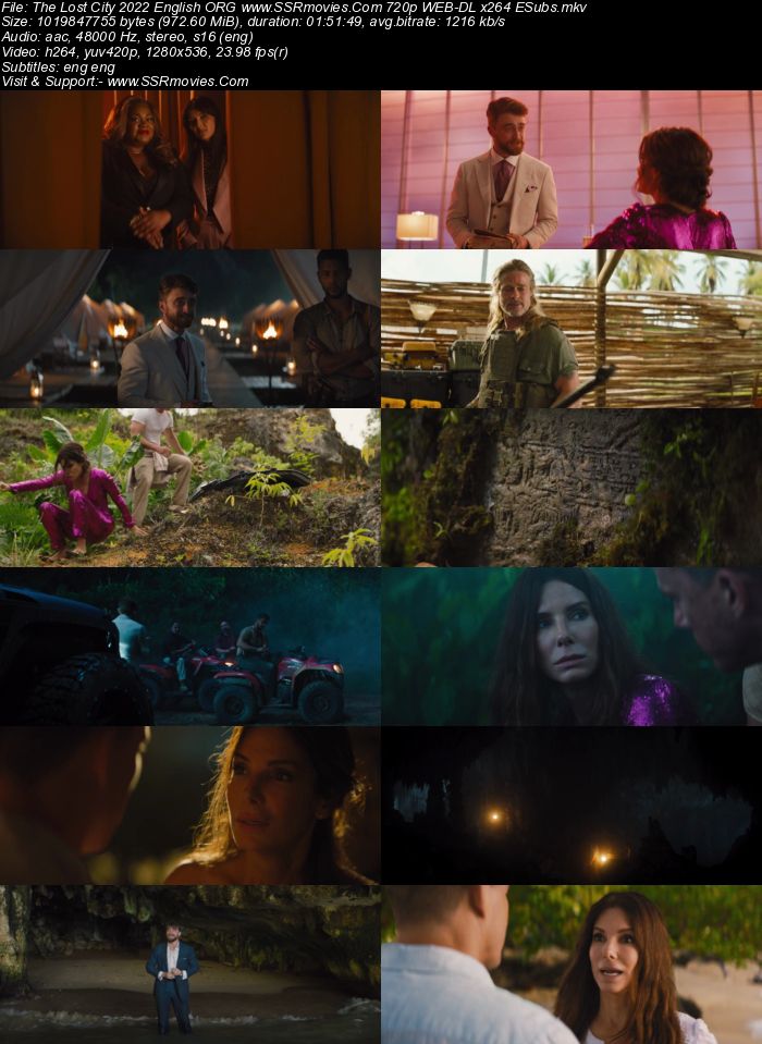 The Lost City 2022 English (ORG) 1080p 720p 480p WEB-DL x264 ESubs Full Movie Download