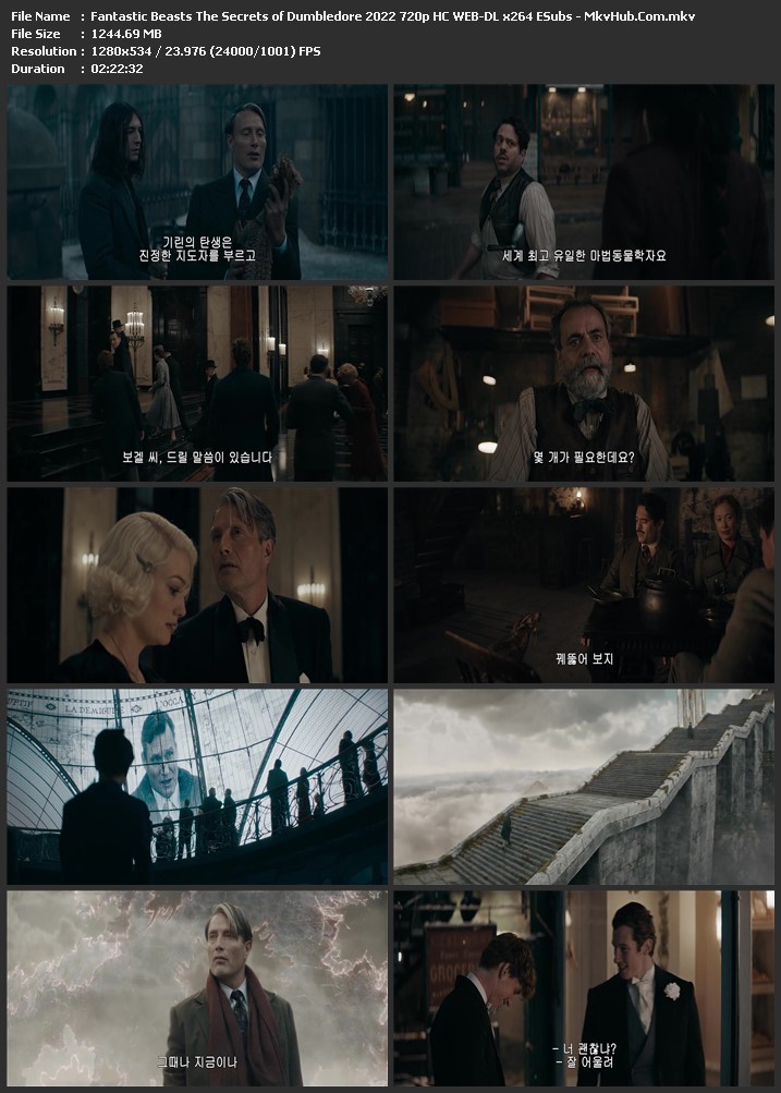 Fantastic Beasts: The Secrets of Dumbledore 2022 English 720p HC WEB-DL 1.2GB Download