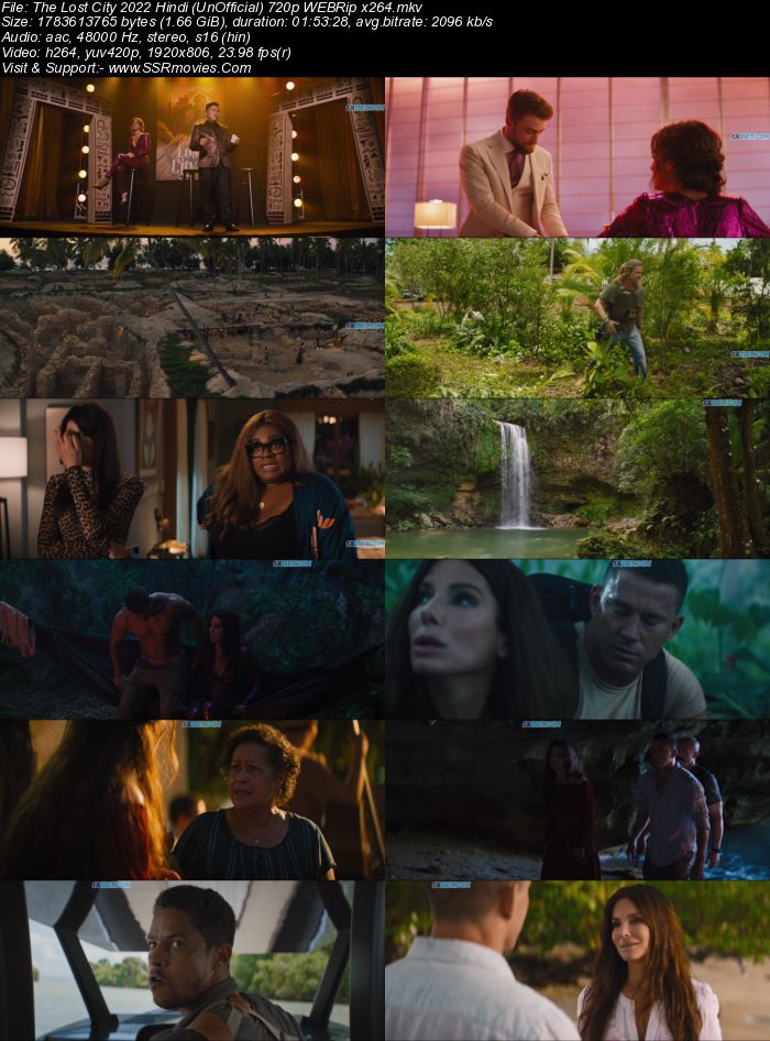 The Lost City 2022 Hindi (UnOfficial) 720p 480p WEBRip x264 ESubs Full Movie Download