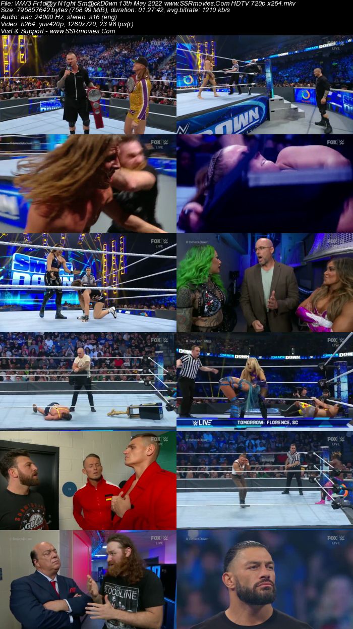 WWE Friday Night SmackDown 13th May 2022 720p 480p HDTV x264 Download