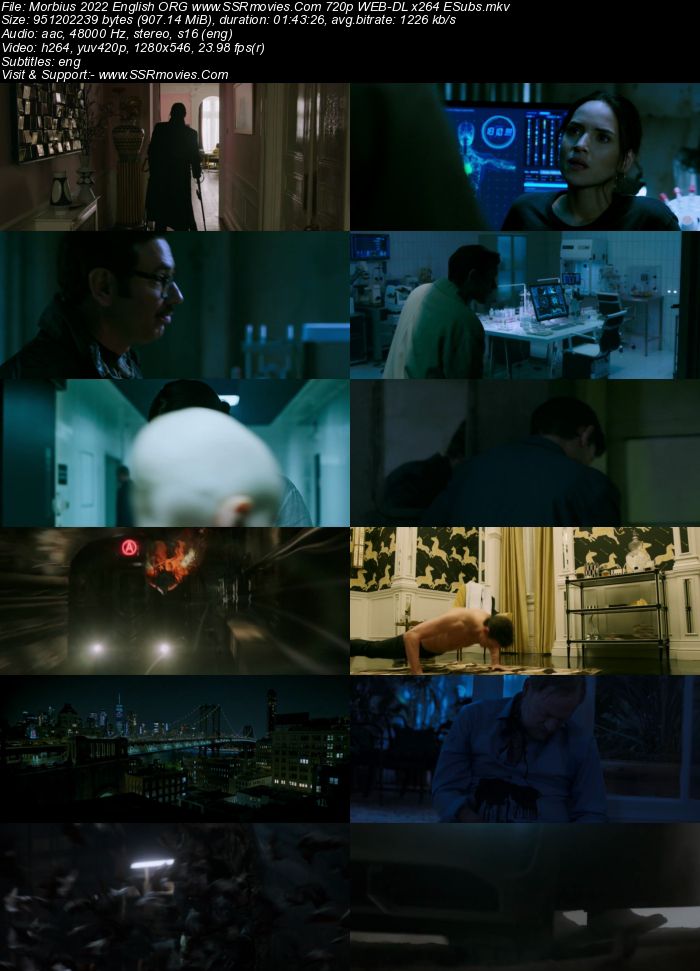 Morbius 2022 English ORG 1080p 720p 480p WEB-DL x264 ESubs Full Movie Download