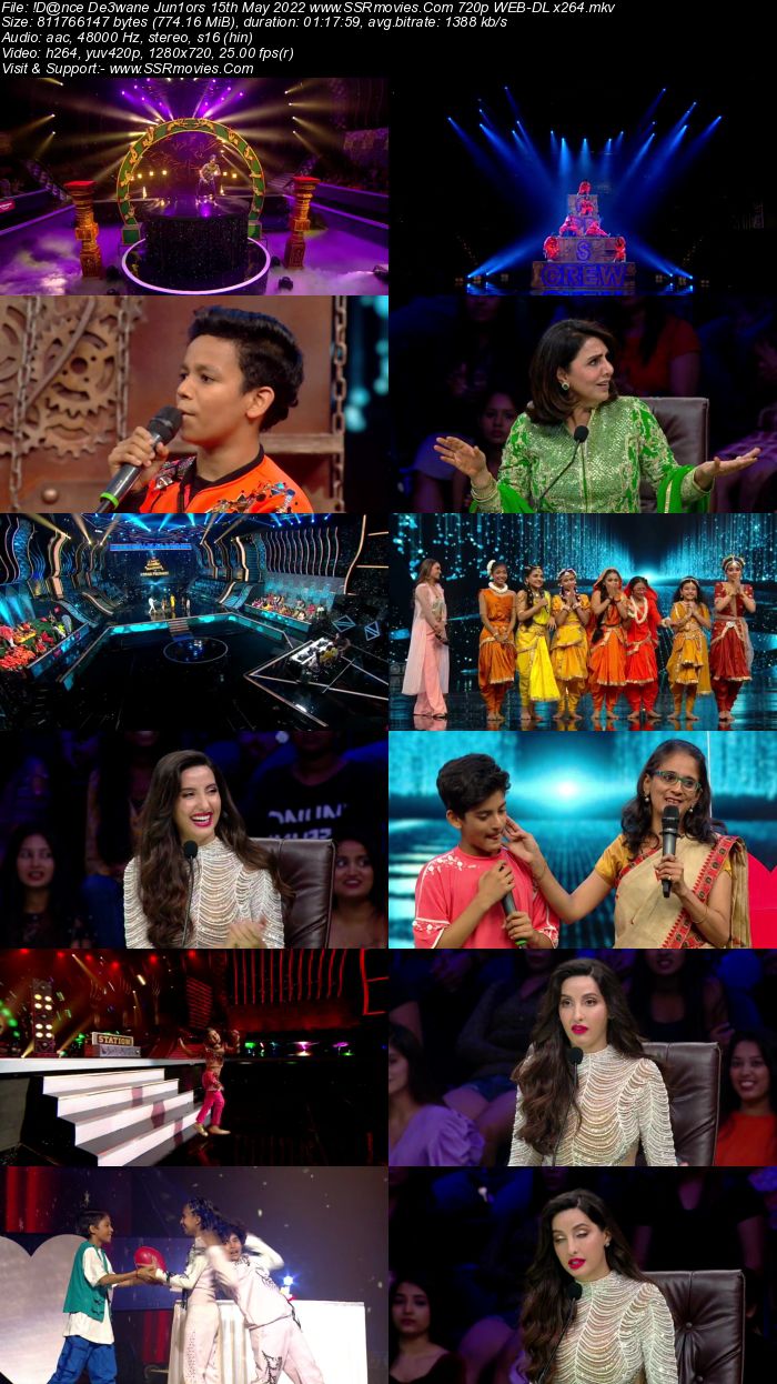 Dance Deewane Juniors 15th May 2022 720p 480p WEB-DL x264 350MB Download