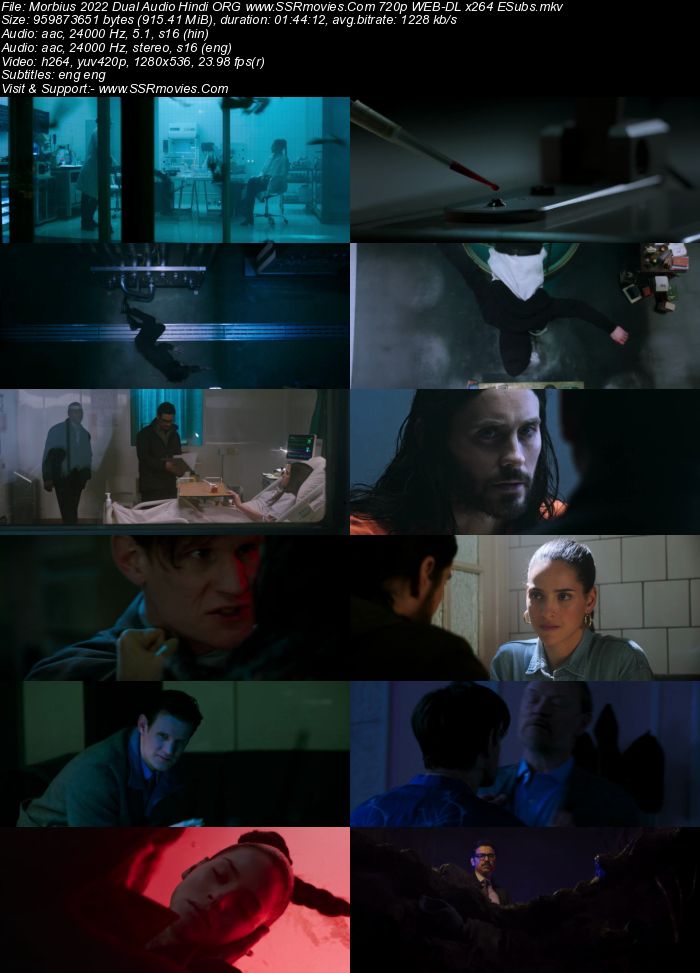 Morbius 2022 Dual Audio Hindi ORG 1080p 720p 480p WEB-DL x264 ESubs Full Movie Download